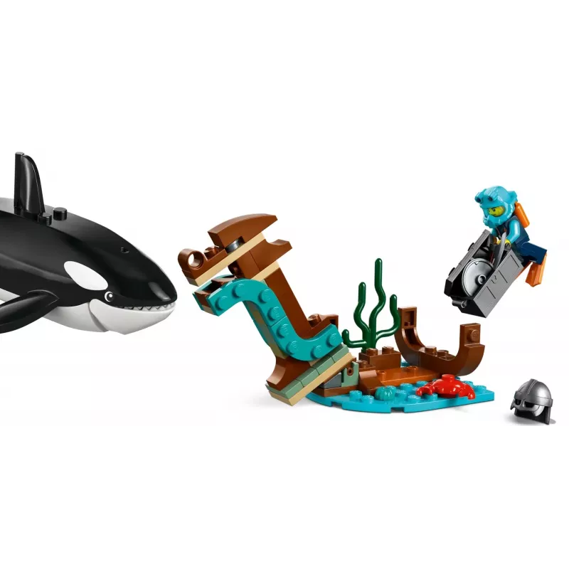 Giocattolo da costruzione LEGO City nave da spedizione artica 60368 — 815 pezzi, 7+ anni, include 4 minifigure