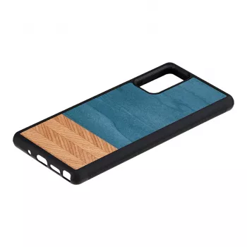 Custodia per smartphone Man and Wood Galaxy Note 20 denim nero – custodia protettiva in stile denim