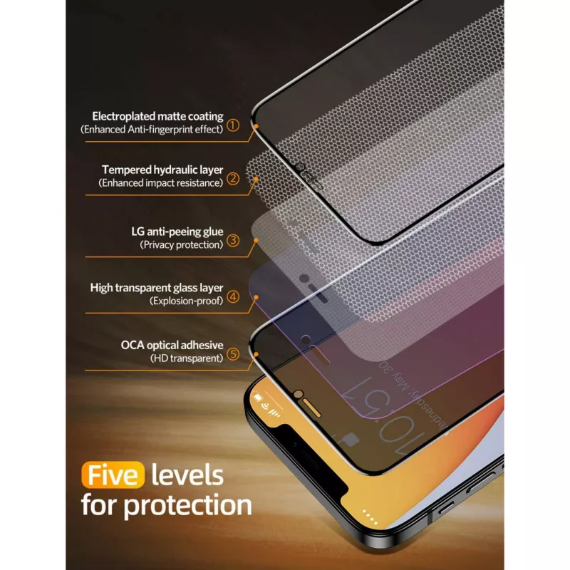 NEVOGLASS 3D PRIVACY, pellicola protettiva trasparente, iPhone 17 Air