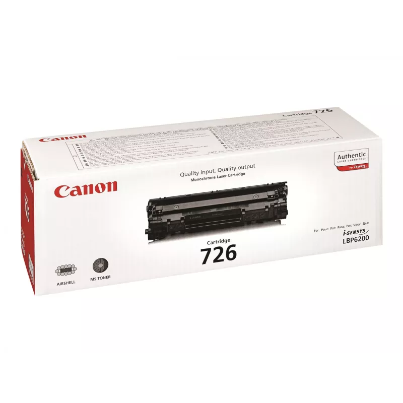 Canon CRG-726 cartuccia toner, nera, 2100 pagine