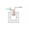 Interruttore touch singolo Spring modello 0 vetro nero