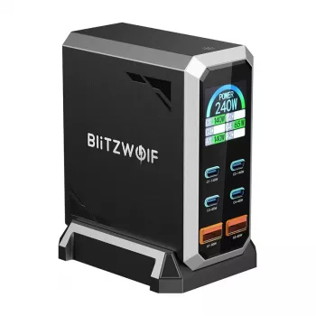 Blitzwolf BW-S31 2xUSB-A, 4xUSB-C, PD, 240W caricatore da rete