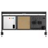 Pannello divisorio da scrivania ergo office ER-300 B, larghezza 1250 mm, carico max. 10 kg