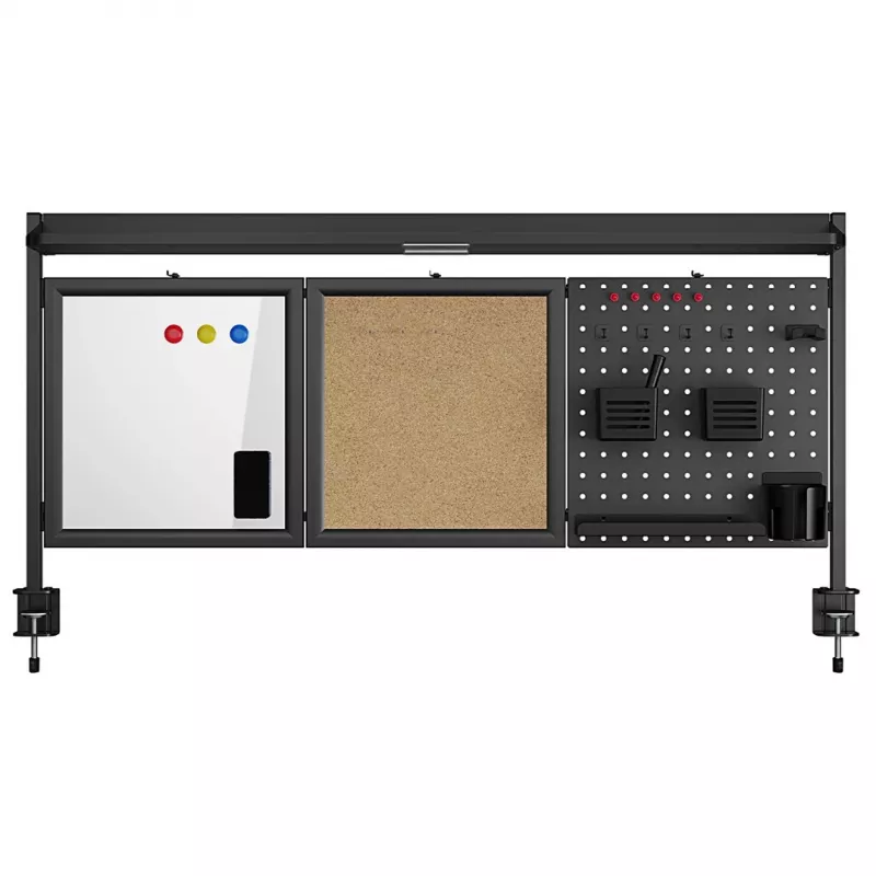 Pannello divisorio da scrivania ergo office ER-300 B, larghezza 1250 mm, carico max. 10 kg