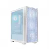 Case PC LOGIC Dart Pro Midi ARGB bianco — Midi Tower, ATX, 456×200×385 mm, GPU max 34 cm, altezza dissipatore CPU 155 mm, 3x120mm anteriore + 1x120mm posteriore, USB 3.0 x2, USB-C x1