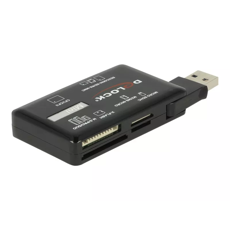 Lettore di schede DeLOCK SuperSpeed USB CF SD Micro SD MS M2 xD 5 Gbps