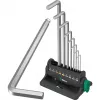 Wera 05022102001 set chiavi esagonali, forma a L, metriche, 9 pz.