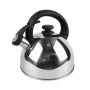 Bollitore Maestro MR1302 in acciaio inox 2,5 L, adatto all'induzione, fischietto con coperchio a scatto, manico nero