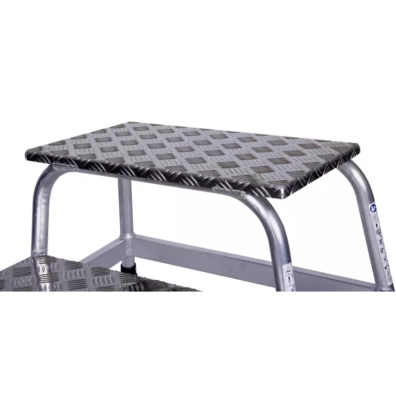 Gradino Krause 805027, alluminio 2 gradini, carico max. 150 kg, lunghezza 680 mm, altezza 41 cm