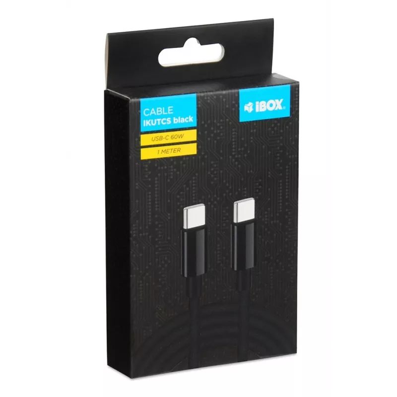 Cavo USB-C iBOX IKUTC 60W 1 m nero