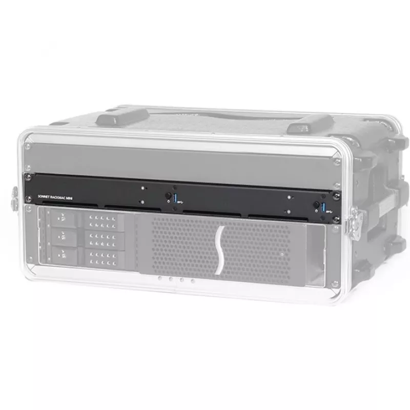 Set di supporti Sonnet RackMac mini 1U nero