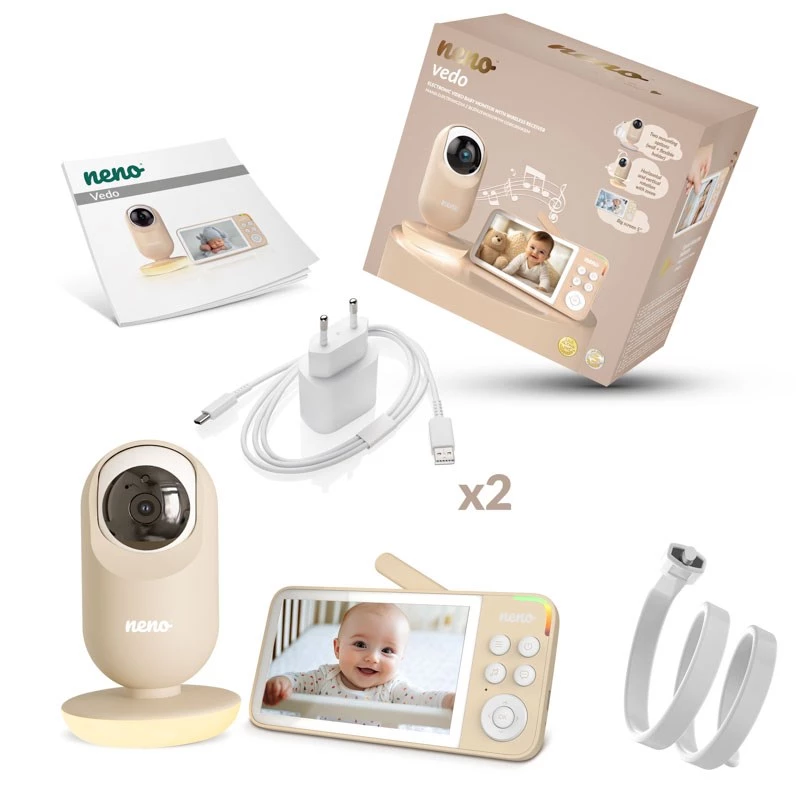 Vedo crema baby monitor elettronico con ricevitore wireless