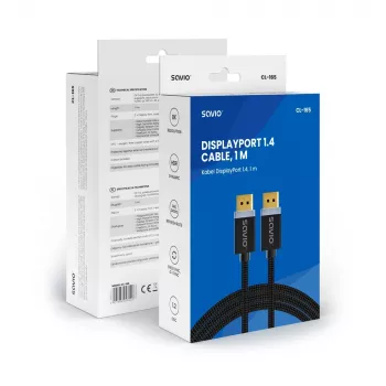 Cavo DisplayPort Savio CL-165 1 m nero