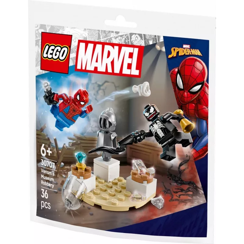 Giocattolo da costruzione LEGO Venoms Museumsraub set polybag 30707 – Marvel Super Heroes, piccolo set da collezione