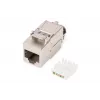 Modulo keystone Digitus CAT 8.1 RJ-45 schermato piatto bianco
