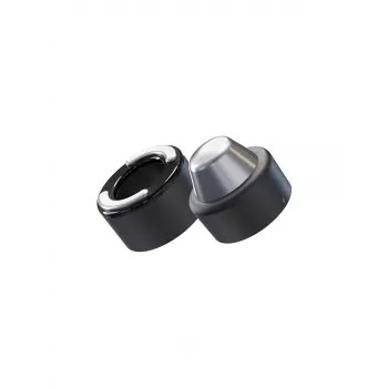 Massaggiatore viso Therabody Theraface Hot & Cold Rings FG nero — 67 mm, senza fili, 2 programmi, display OLED