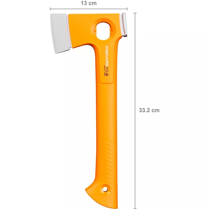 Ascia singola Fiskars 1069101, testa in acciaio, lunghezza 330 mm, arancione