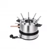 Severin FO 2471 combinazione fonduta e crêpe, nero/acciaio inox