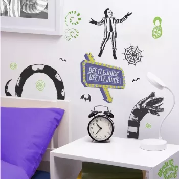 Adesivi da parete Paladone Beetlejuice design PP13439BJ – set decorativo di adesivi da parete