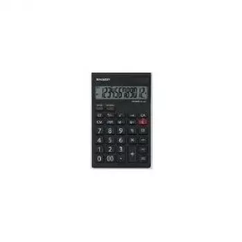 Calcolatrice da tavolo Sharp EL125TWH — calcolatrice semplice a 12 cifre, alimentazione dual (solare + batteria)