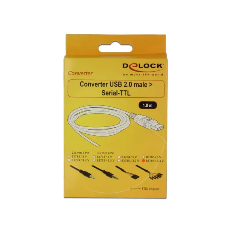 Cavo USB DeLOCK 1,8 m USB2.0-A/TTL 6 poli nero