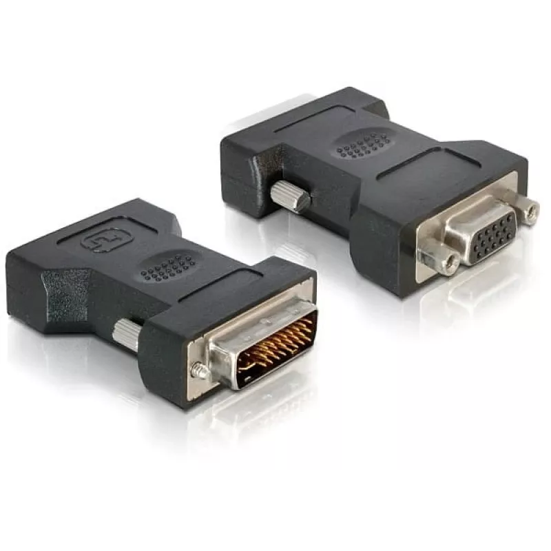 VGA 15 poli connettore femmina a DVI 24+5 connettore maschio DeLOCK 65016