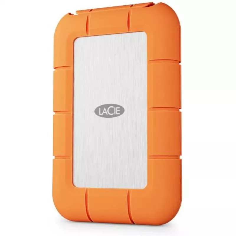 SSD esterna LaCie STND4000400 4 TB USB4 Gen 3x2 Thunderbolt USB Type-C, arancione/acciaio inox