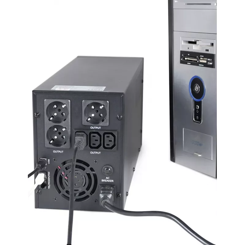 Gembird EG-UPS-036 UPS (gruppo di continuità) Line-Interactive 3 kVA 1800 W 6 uscite AC
