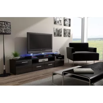 Mobile TV Cama EVORA 200 wenge/nero lucido