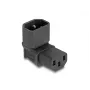 Adattatore di rete DeLOCK IEC 60320 C14 su presa C13 10 A 90° nero 80472