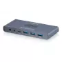 Switch KVM DIGITUS USB-C 3.0 HDMI 2 porte 4K60Hz, USB-C/USB-A, alluminio, 135×60×30 mm