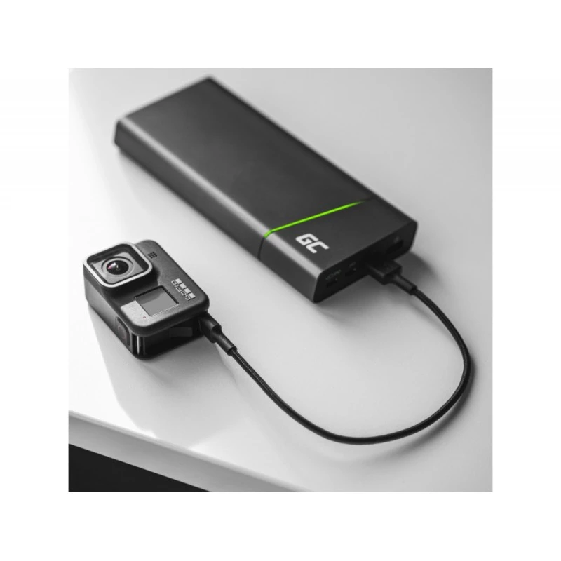 Cavo USB Green Cell KABGC22 USB 2.0 1,2 m USB A USB C nero