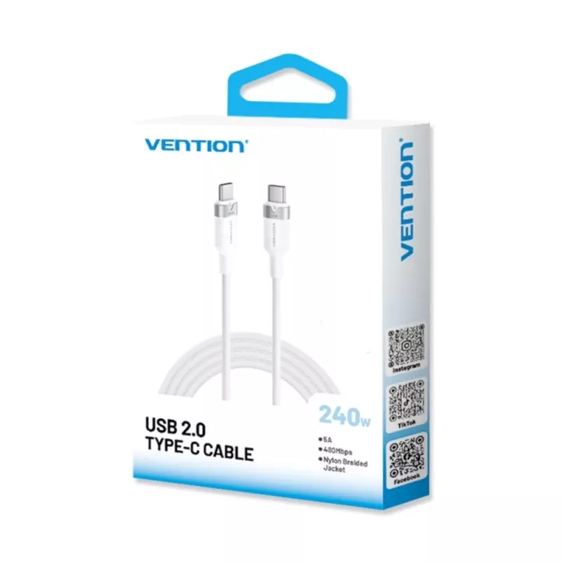 Vention cavo da USB-C a C USB 2.0 5A 240W 1 m BK