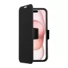 Custodia per telefono SCREENOR Clever per Apple iPhone 17 — compatibile MagSafe, similpelle con cornice in TPU, nero