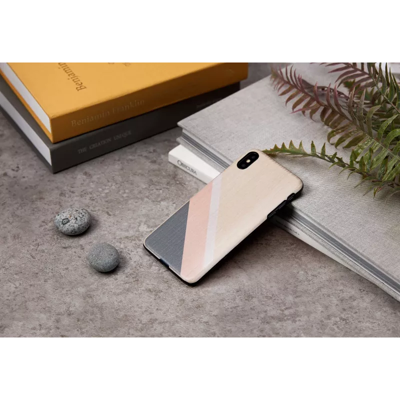 Custodia per smartphone man and wood per iPhone XS Max – abito rosa, nero