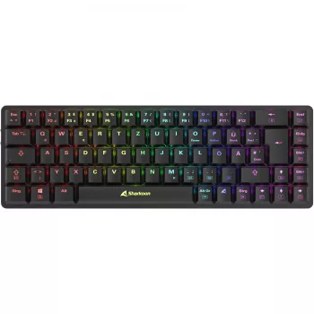 Sharkoon PureWriter W65 Tastiera gaming RF wireless QWERTZ tedesco nero