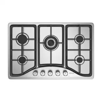 Piano cottura a gas in acciaio inox IsEasy MGBS-765