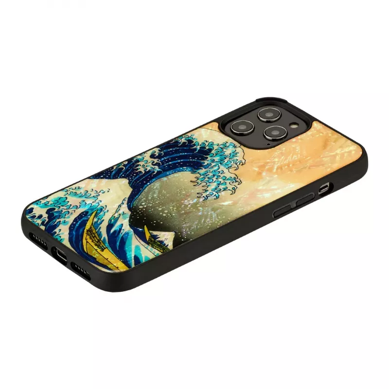 Custodia iKins per Apple iPhone 12 Pro Max con design Great Wave