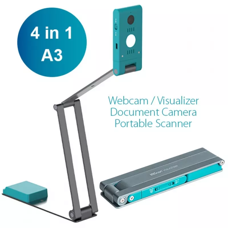 I.R.I.S. IRIScan Visualizer 7 scanner a sovrastante 4160 x 3120 DPI A3 blu artico, argento