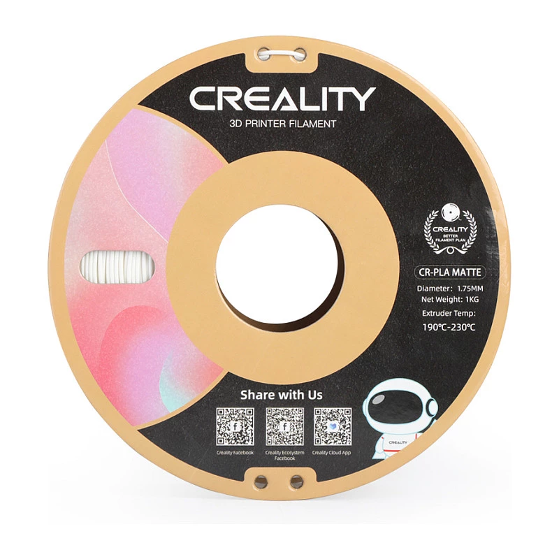 Bobina di filamento Creality PLA 1,75 mm bianco 1 kg (modello 3301010296)
