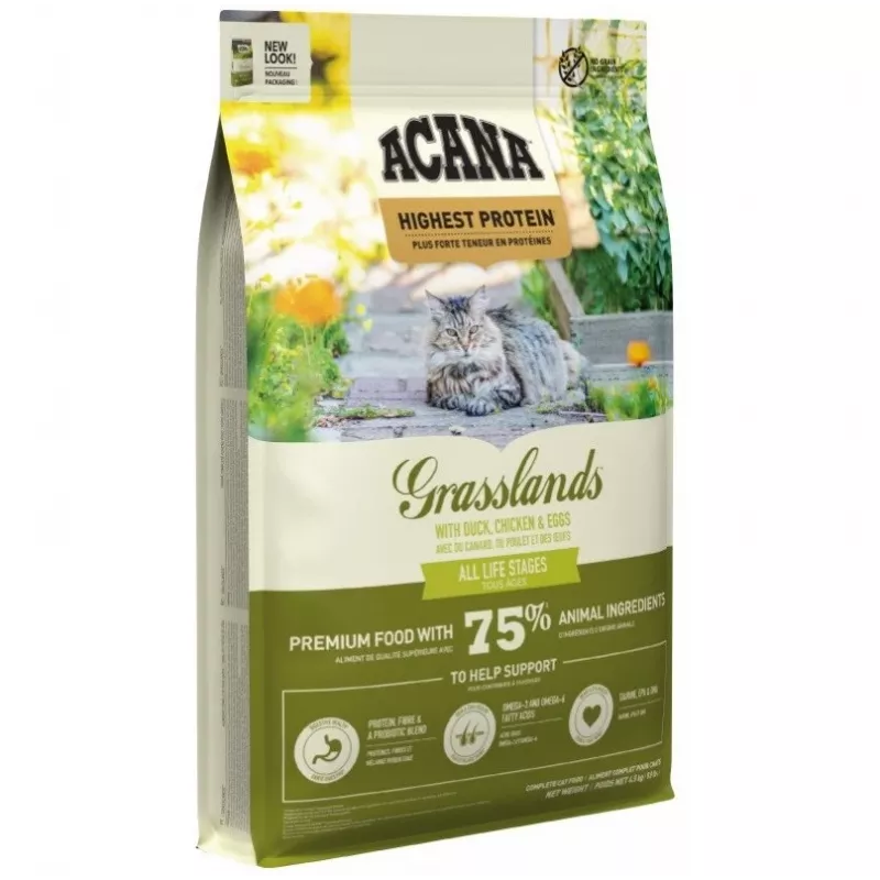 ACANA Grasslands Cat - Crocchette per gatti - 4,5 kg