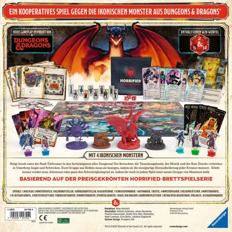 Horrified Dungeons & Dragons, gioco da tavolo