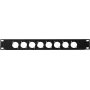 Pannello frontale Omnitronic Z-19 8x XLR D-Type 1U – adattatore rack con otto connettori XLR