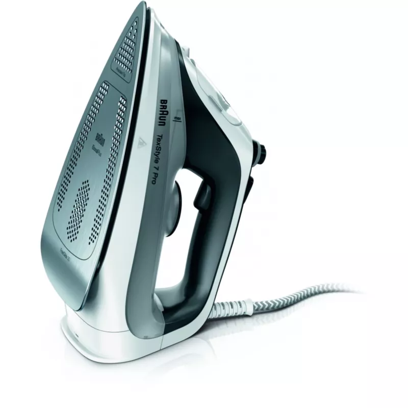 Ferro da stiro a secco e a vapore Braun TexStyle 7 Pro SI7149WB suola EloxalPlus 2900 W nero, bianco