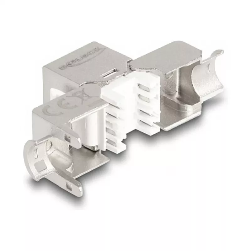 Modulo keystone DeLOCK RJ45 femmina su LSA Cat.6A sottile senza utensili