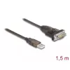 DeLOCK Adattatore USB 2.0 Type-A a seriale RS-232 D-Sub 9 poli connettore maschio 1,5 m