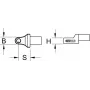 KS Tools 9x12 mm portabit a innesto per bit da 5/16
