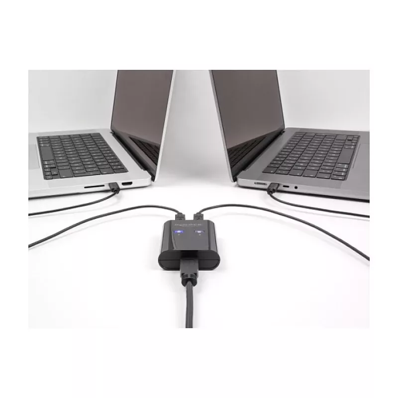 Switch USB DeLOCK 2 PC su 1 dispositivo 5 Gbps nero