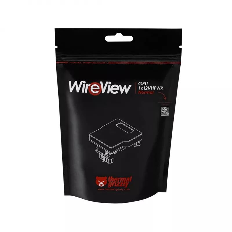 Thermal Grizzly | WireView | GPU 1x12VHPWR Reversed | nero | N/A
