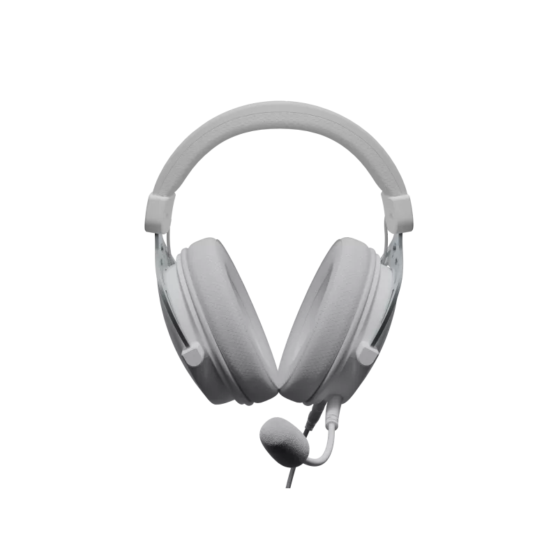 Cuffie con filo Genesis Toron 531 bianco con microfono, design on-ear leggero